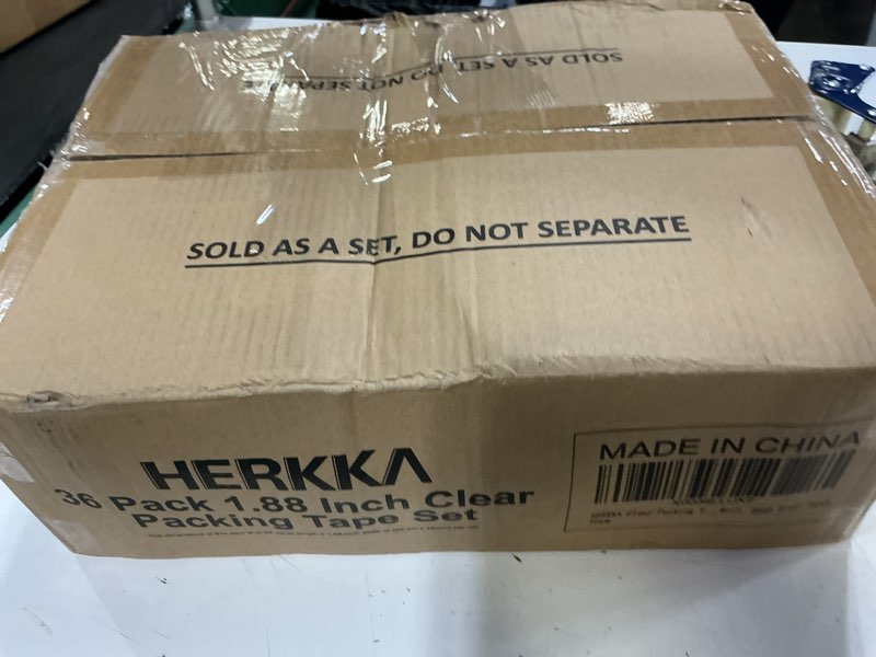 Condition photo showing New/Like New for herkka clear packing tape, 36 rolls heavy duty packaging tape for shipping packaging moving sealing, thicker clear packing tape, 1.88 inches wide, 65 yards per roll, 2340 total yards 36 pack 1.88 inch wide