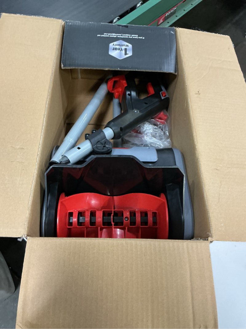 Condition photo showing Good Condition for EWORK Corded Snow Shovel 11-Inch 1200W 10A Powerful Electric Snow Shovels, 6-Inch Clearing Depth, 23-Foot Max Throw Distance, Power Snow Blower for Driveway, Steps, Sidewalk, Porch