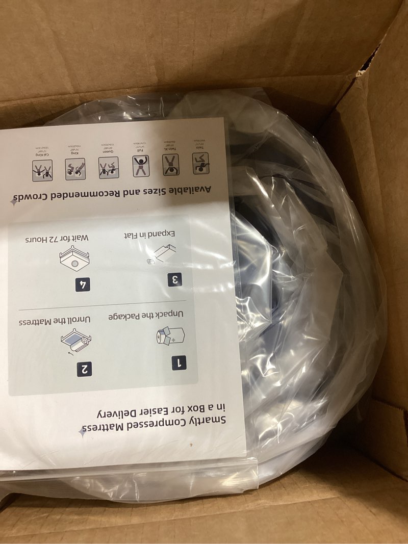 Condition photo showing New/Like New for 6 Inch Twin Size Mattress, Firm Gel Memory Foam Twin Mattress in a Box, Firm Back Support for Pressure Relief & Spinal Alignment, CertiPUR-US Certified, Fiberglass-Free