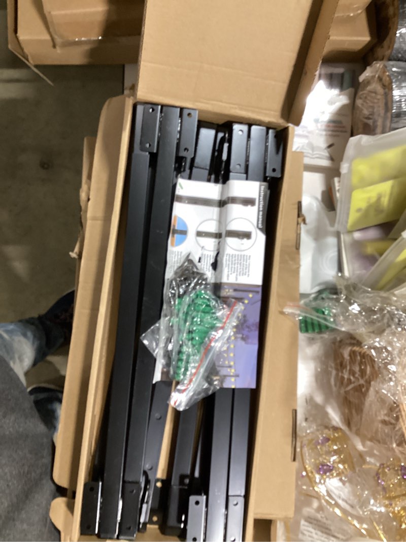 Condition photo showing Good Condition for String Light Poles for Deck 10 Pack, Outside Retractable 2.8 FT Lighting Poles for Fence with Bracket to Hanging String Lights Outdoor Wall Mounting Stand for Patio Garden Backyard Wedding Party 10 packs