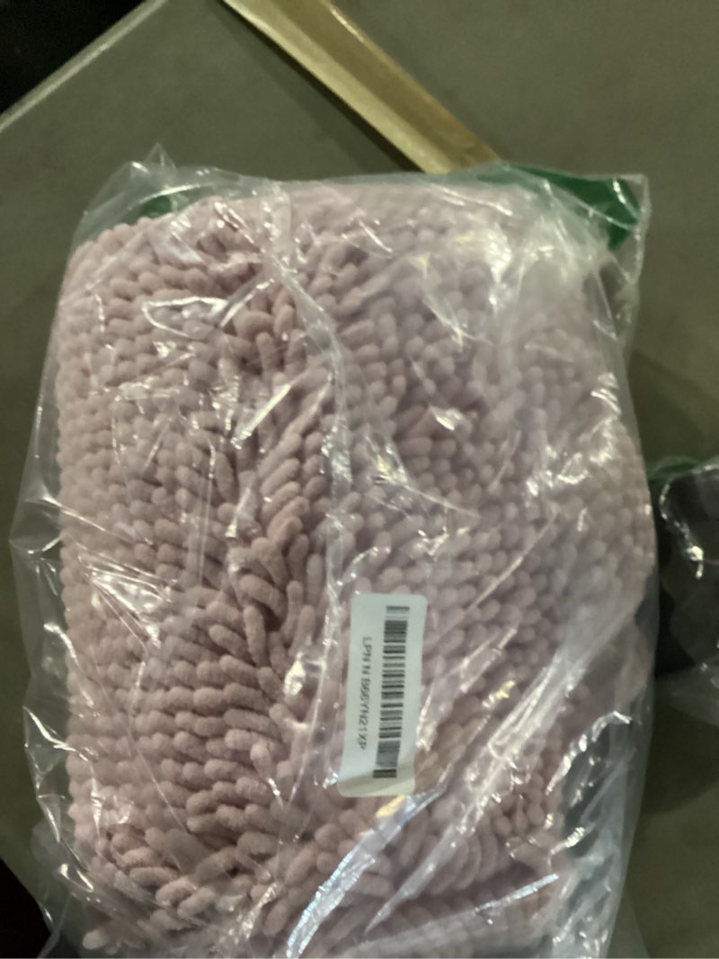 Condition photo showing New/Like New for OLANLY Toilet Rugs U-Shaped 24x20, Extra Soft Absorbent Chenille Contour Bathroom Rugs for Toilet, Dry Quickly, Machine Washable, Non-Slip Bath Mat, Dusty Rose 24" x 20" Contour Rug Dusty Rose