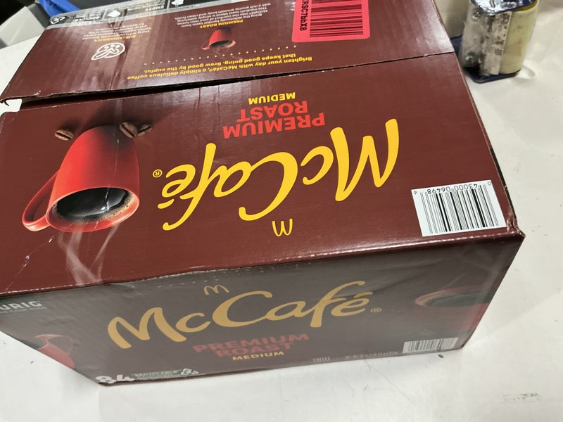 Condition photo showing New/Like New for (bbd 04/05/27)  mccafé premium roast coffee, k-cups (84 ct.)