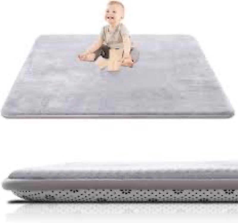 SEPARO Thick Baby Play Mat for Floor,50 x 50 Playpen Mat,Tummy Time Foam Mats,Ultra Soft Support & P