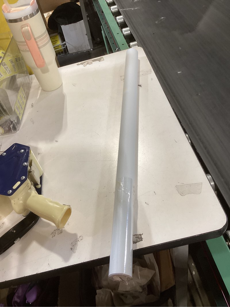 Condition photo showing Good Condition for velimax white blackout window film, 100% light blocking window cover, opaque window cling vinyl, privacy film for glass windows, sun blocking window films non adhesive, 29.5in x 78.7in white 29.5 x 78.7 inches