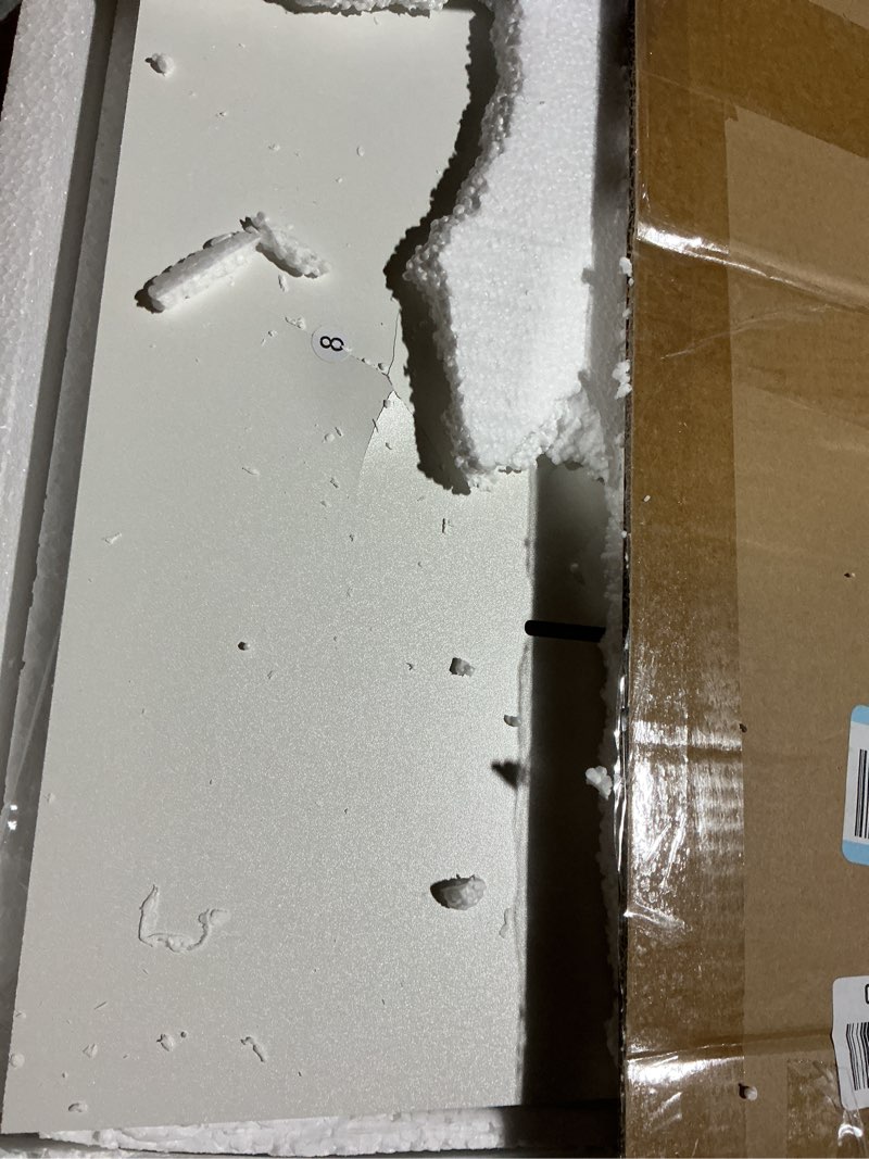 Condition photo showing As Is for Garden 4 you Shoe Storage Bench, Cubby Shoe Rack with 12 Cubbies, 3-Tier Wood Shoe Rack Organizer, Shoe Organizer Cabinet for Entryway, Hallway, Closet and Garage, White White 12-cube