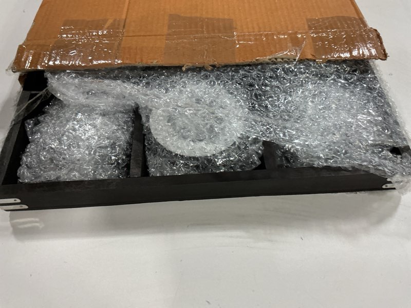 Condition photo showing Good Condition for 14" Large Elegant Premium Black Tic Tac Toe Board Game | Wooden Puzzle Game | Coffee Table Wooden Decor & Games with Nickel Sheathed Pieces