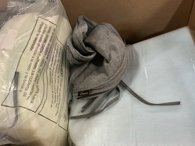 Condition photo showing Good Condition for sunrox gel memory foam chair cushions, fadeshield water-, stain-resistant durable reversible seat cushion pads with ties for indoor/outdoor kitchen dining office 17"x16" set of 6, heather charcoal heather charcoal 17x16 inch (pack of 6)