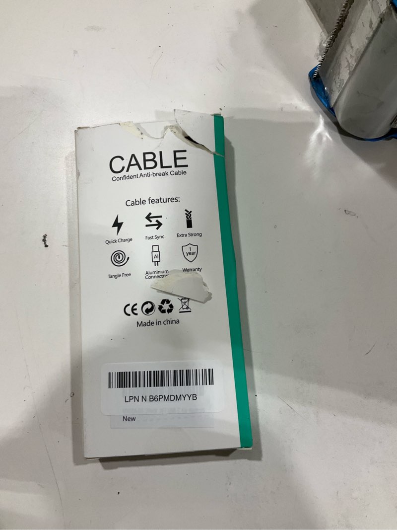 Condition photo showing Good Condition for USB Type C Charger Cable Fast Charging, [2-Pack, 3ft] Coiled USB A to Type C Charger Cord for Car USB-C Cable Compatible with iPhone 17/16/15/Plus/Pro/Pro Max/Samsung Galaxy A10e A20 A50 S20 S10E 3FT Black