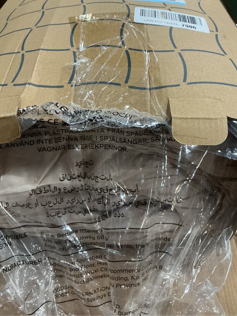 Condition photo showing New/Like New for Bedsure Queen Comforter Set Beige - Bed in a Bag Queen Size Bedding 7 Pieces, GentleSoft™ Pintuck Bed Set Gift for Family, Pinch Pleat All Season Comforter with Sheets, Pillowcases & Shams Queen 02 - Beige