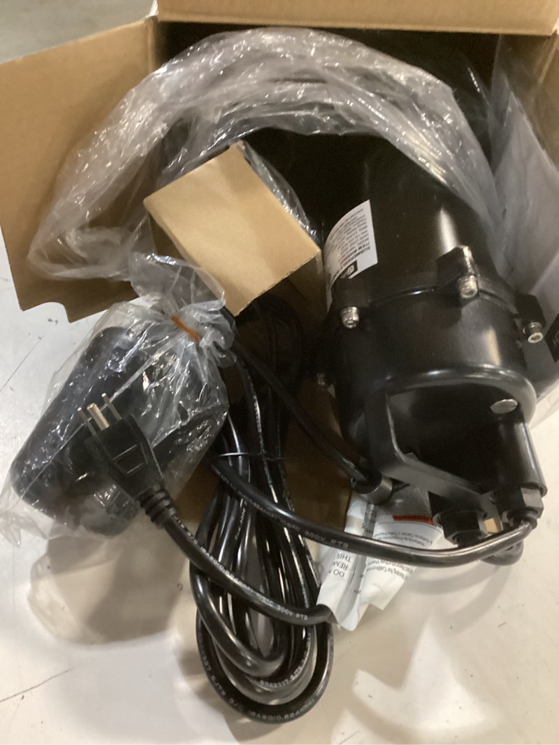 Condition photo showing As Is for Utilitech Cast Aluminum Submersible Sump Pump 1/3 HP 40 GPM 0955622 9ft Cord