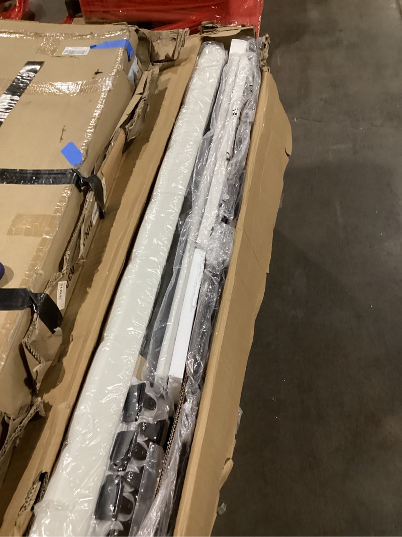 Condition photo showing Good Condition for VECELO Queen Size Upholstered Bed Frame with 4 Drawers and Headboard, Velvet Platform Storage Bedframe, Wooden Slats Support, No Box Spring Needed,Snow-White Bed Frame with Drawer Snow-white Queen (U.S. Standard)