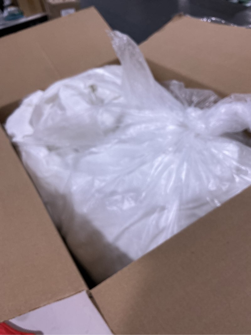 Condition photo showing As Is for bedsure queen comforter set, white soft prewashed bedding for all seasons, 3 pieces gentlesoft™ bed set, 1 lightweight comforter (90"x90") and 2 pillowcases (20"x26") queen(90"x90") 02 - white