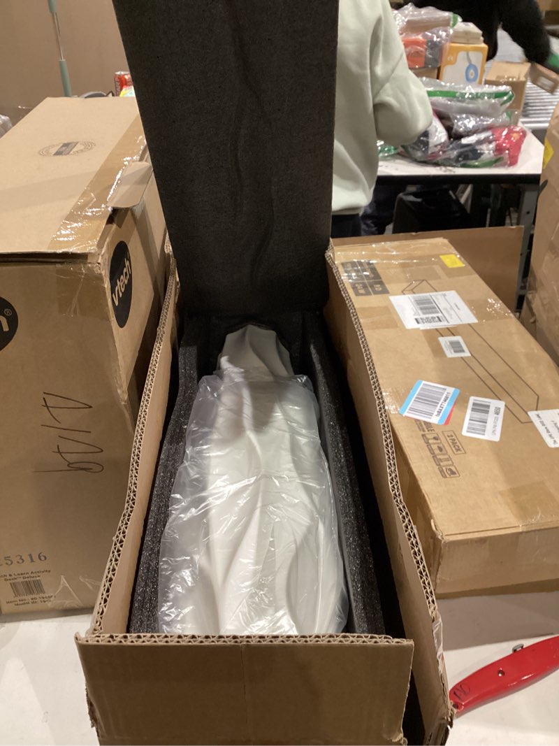 Condition photo showing New/Like New for Large Floor Ceramic Vase 24 Inches Tall,White Modern Flower Tall Vases for Office, Home,Farmhouse,Living Room Décor,Simple Origami Design Fall Decorative Porcelain Flower Arrangement Vase Ideal Gift Stripe 2 24 inch