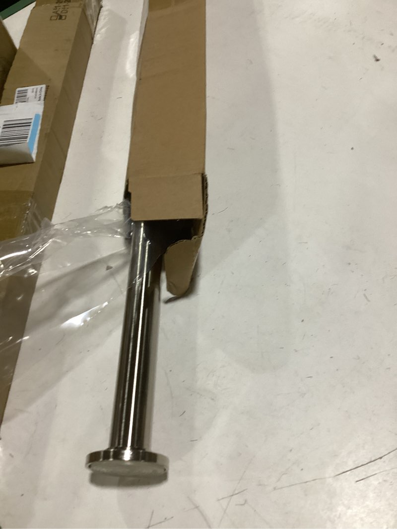 Condition photo showing New/Like New for ivilon tension curtain rod - spring tension rod for windows or shower, 24 to 36 inch. brushed nickel 24" to 36" brushed nickel
