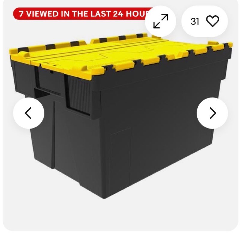 Heavy Duty Plastic General Storage Container Box Organiser Boxes with lid