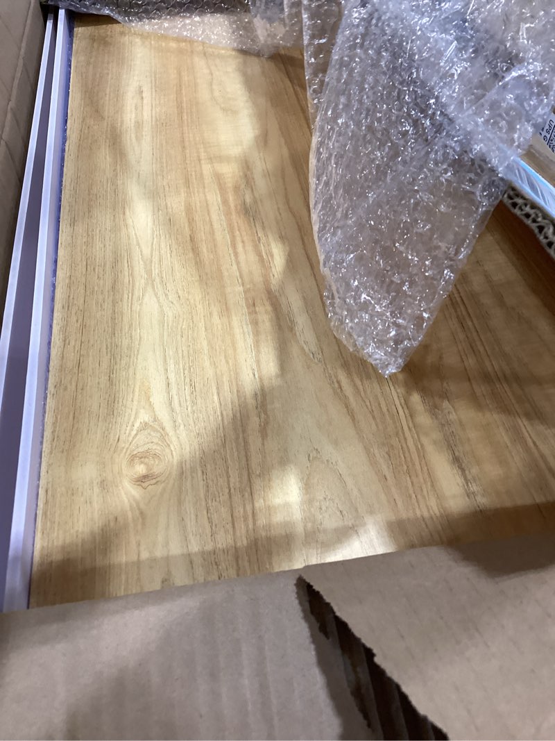 Condition photo showing Good Condition for hoolerry 3 pcs 30 x 12 inch foamed pvc wire rack covers for removable closet decoration(not wood) don't bear too much weight pantry shelves covers for bathroom kitchen shelving(wooden color) wooden color 30 x 12 inch