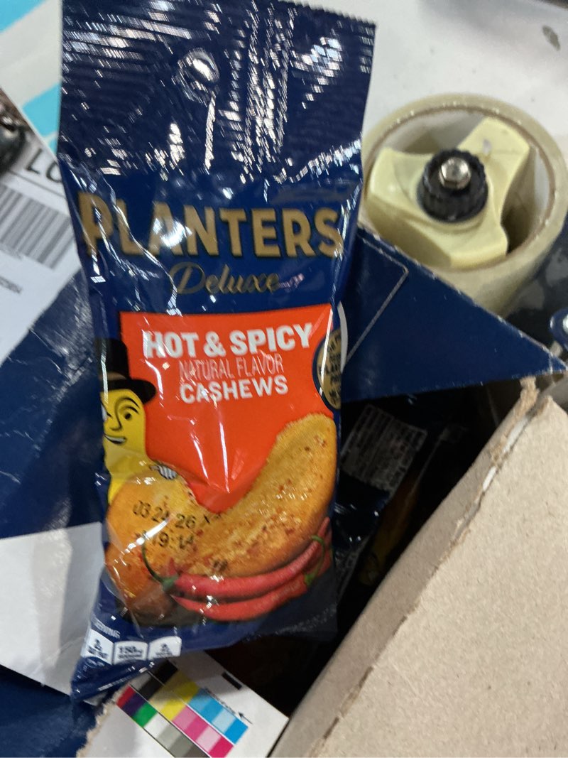 Condition photo showing New/Like New for ((B.B.Y 03/24/26))PLANTERS Spicy Cajun Cashews, 2.25 oz bags (Pack of 10)