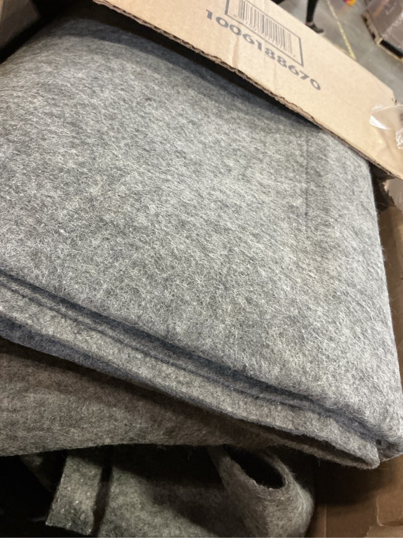 Condition photo showing As Is for Non Slip Rug Pad, 9x12 Ft Extra Large Felt Area Rug, 1/4” Cushioned Non Skid Carpet Pads, Felt Rug Pad for Under Hardwood Floors, Thick Rug Pads for All Floors, Keep Rug Soft and Safe 9' x 12'