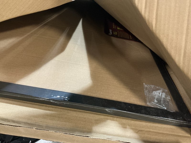 Condition photo showing New/Like New for Quartet Cork Bulletin Board, Framed Corkboard, 2' x 3', Black Frame, Message Board, Vision Board (MWDB2436-BK)