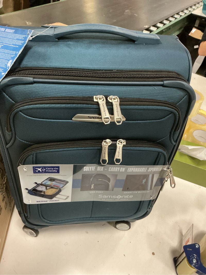Condition photo showing Good Condition for Samsonite Solyte DLX Softside Luggage, Mediterranean Blue, Underseater Underseater Mediterranean Blue