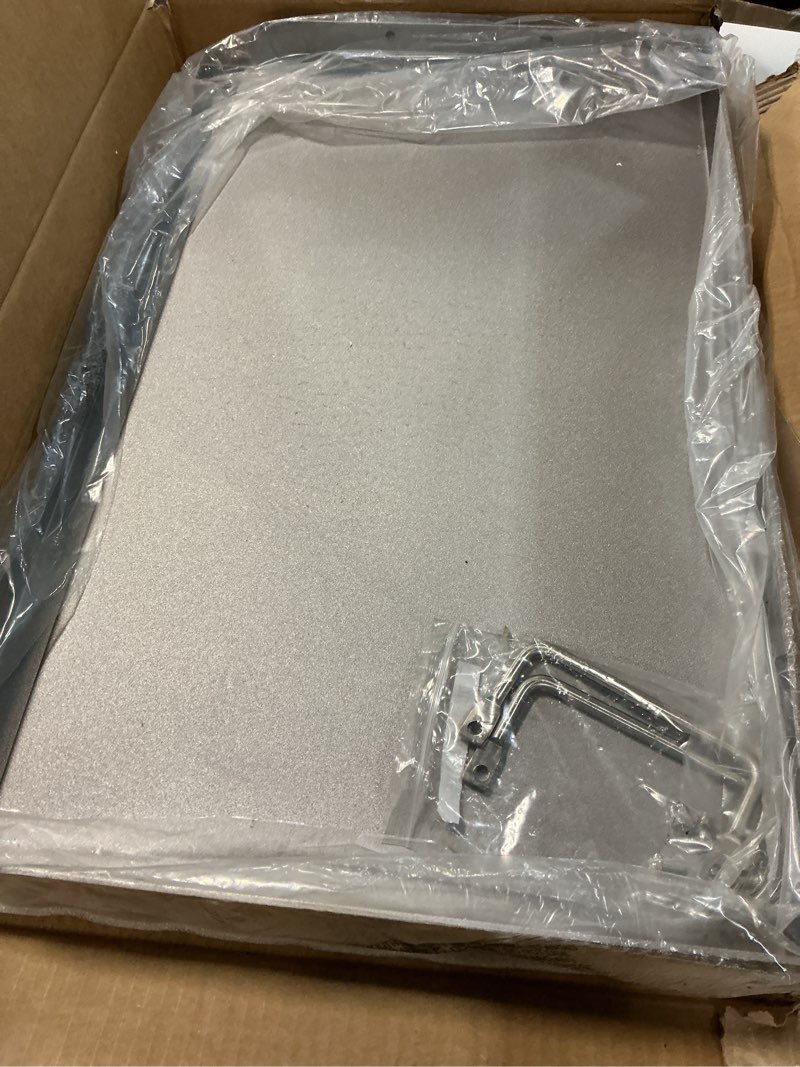Condition photo showing Good Condition for 25" x 16" cast iron flat top griddle - 23lb heavy duty - oil coating non-toxic - high sidewalls universal grill insert fits gas/charcoal/electric grills for weber charbroil nexgrill iron+oil coating 25" x 16" x 2.6"