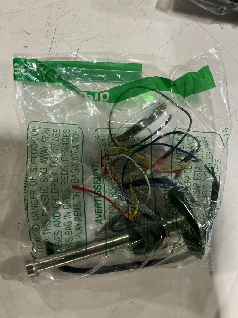 Condition photo showing Good Condition for fuel sending unit and gauge kit 240-33ohm 6" marine boat water fuel level sender set (white) white 6" sender and gauge