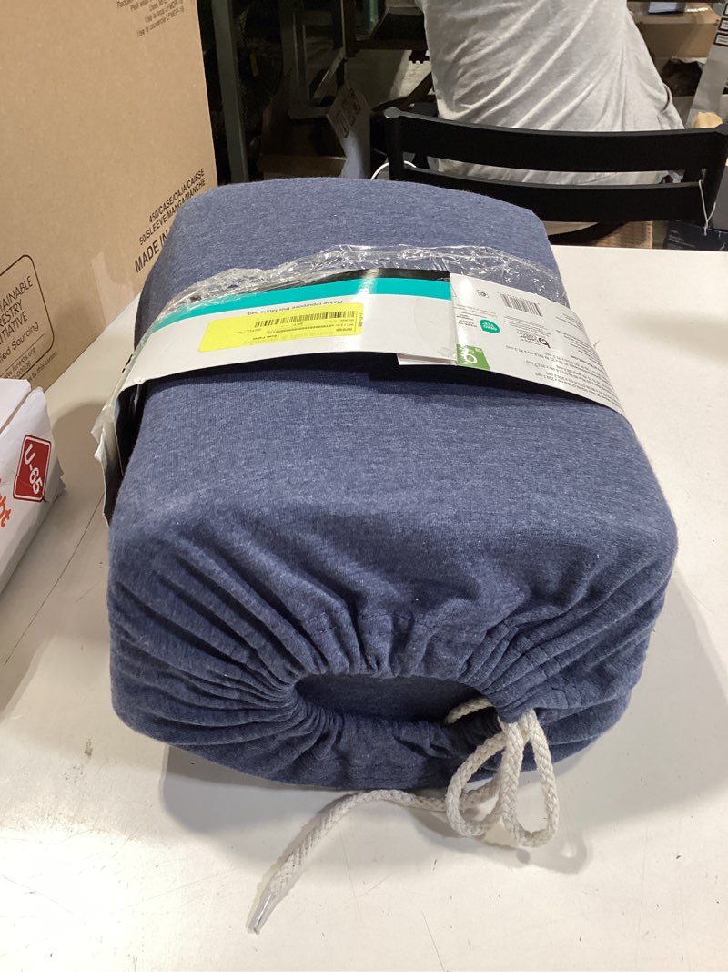 Condition photo showing Good Condition for mainstays adult extra soft jersey bed sheet set, queen, grey spacedyed, 4 pieces