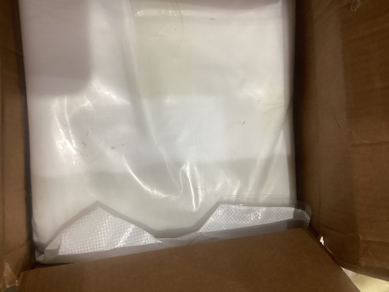 Condition photo showing As Is for Greenhouse Plastic Sheeting, 24 x 25ft 6 mil Clear Greenhouse Film, UV Resistant Thickened Plastic Sheeting Heavy Duty, Polyethylene Green House Plastic Cover
