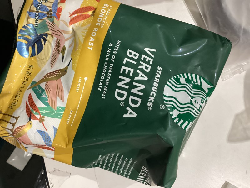 Condition photo showing Good Condition for Starbucks Ground Coffee, Starbucks Blonde Roast Hot or Iced Coffee, Veranda Blend, 28 oz Veranda Blend 1.75 Pound (Pack of 1)