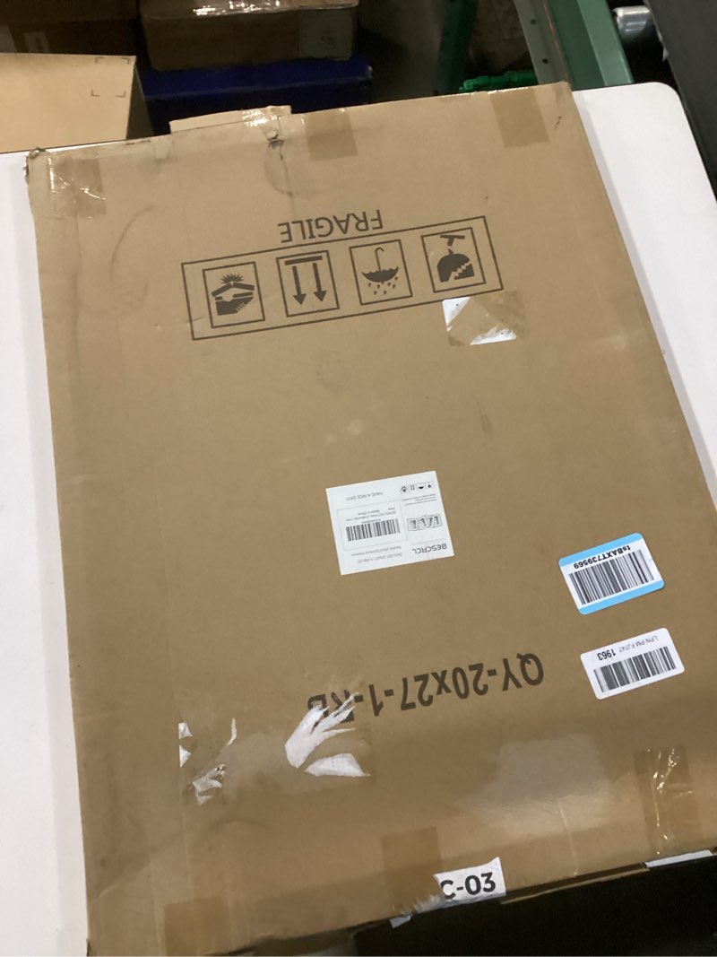 Condition photo showing New/Like New for BESCRCL 20x27 Picture Frame Brown, Poster Frames Wall Hanging, Display Pictures 20 x 27 without Mat, 1 Pack