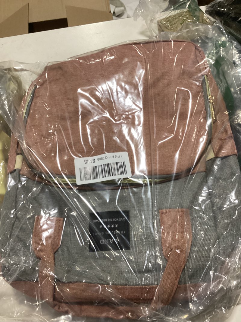 Condition photo showing As Is for diaper bag backpack with changing station: pink baby bags for girls boys mom with large capacity pañaleras para bebe niña baby girl newborn essentials must haves baby shower gifts baby registry