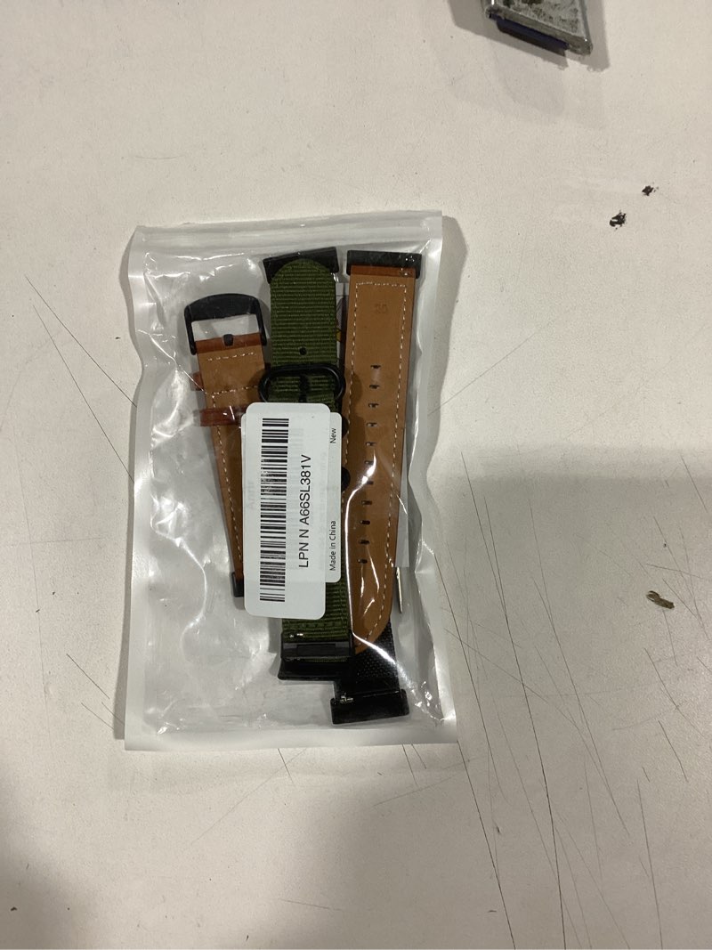 Condition photo showing New/Like New for for Fitbit Versa 4 Bands, Replacement Watch Strap for Fitbit Versa 4/ Versa 3, Fitbit Sense 2/Sense Bands for Women Men-3 Pack msbl+nylag+leabr