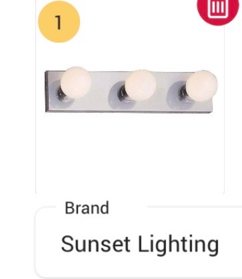 Sunset Lighting F2252 3 Light 180 Watt Bathroom Vanity Strip - Chrome