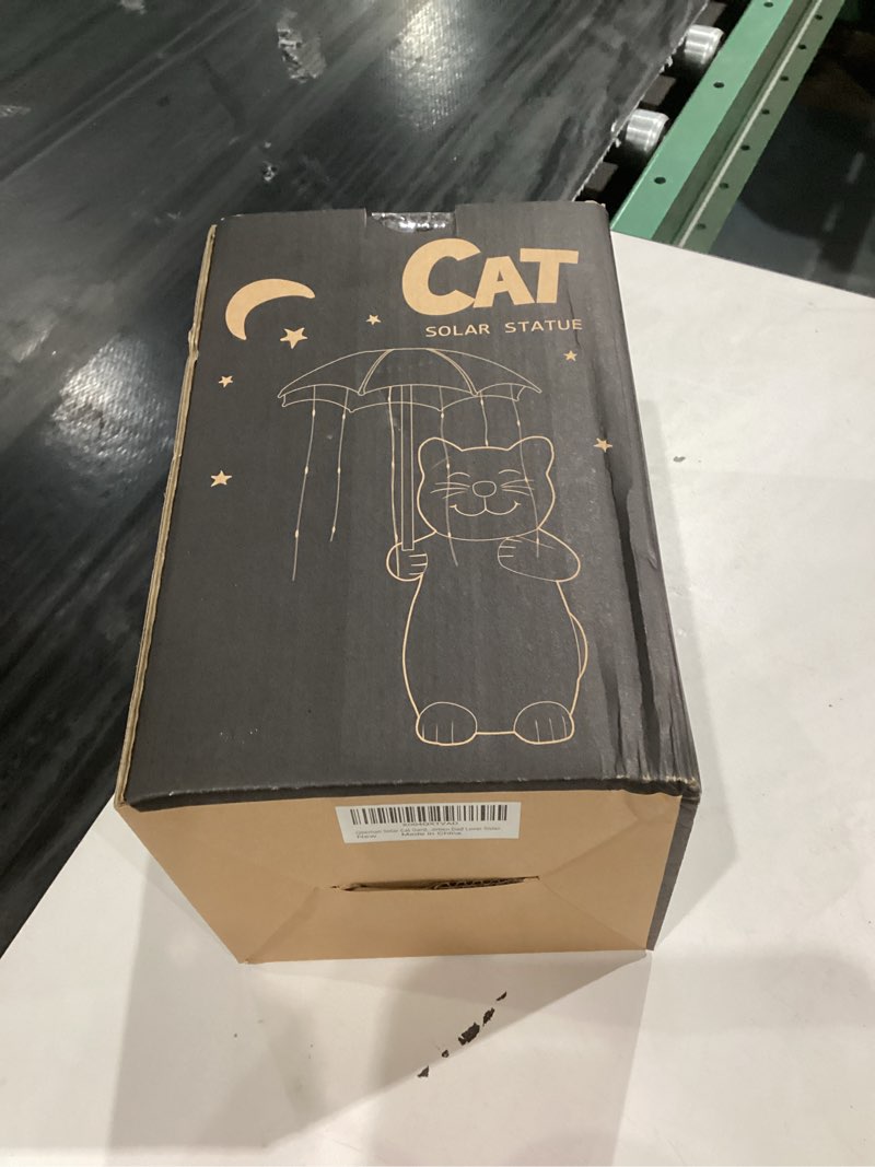 Condition photo showing New/Like New for Qeeman Cat Garden Statue Outdoor: Outside Decor Yard Patio Balcony Landscaping Lawn Figurine Ornaments - Birthday Gifts for Mom Grandma Women Dad Lover Sister