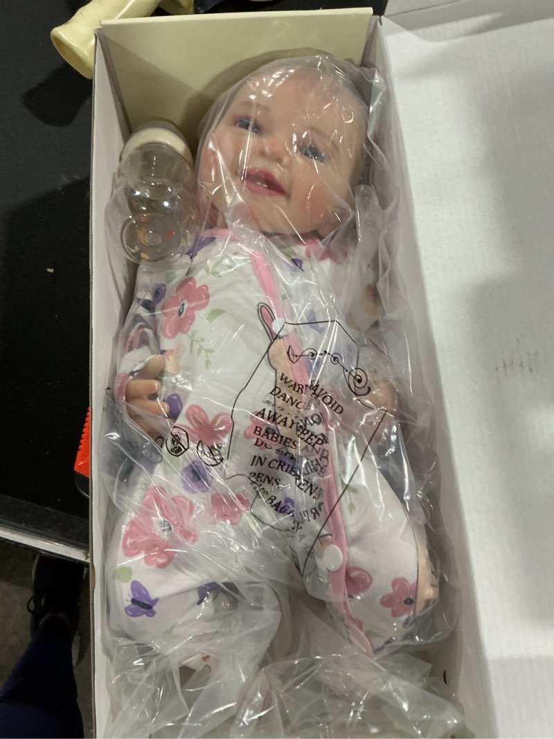 Condition photo showing As Is for BABESIDE Lifelike Reborn Baby Dolls Dara - 20 Inch Realistic-Newborn Baby Doll Girl Handmade Real Life Toddler Dolls with Clothes and Toy Accessories Gift for Kids Age 3+