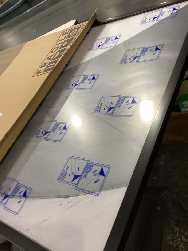 Condition photo showing New/Like New for Americanflat 24x36 Poster Frame with Polished Plexiglass - Streamline Collection - Thin Border Picture Frame for Wall Display - Hanging Hardware Included - Black 24x36 Black