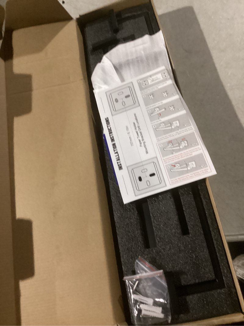 Condition photo showing Good Condition for similar to photo) theaoo paper towel holder - under cabinet paper towel holder for kitchen, adhesive paper towel roll rack for bathroom towel, wall mounted matte black paper towel rack, sus304 stainless steel(1, black)