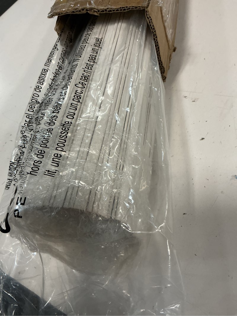 Condition photo showing Good Condition for lazblinds no tools no drill cordless bamboo roman shades, light filtering window treatment, roll up bamboo blinds for windows 26.5'' w x 48'' h, whitewash t light filtering-whitewash t 26.5" w x 48" h