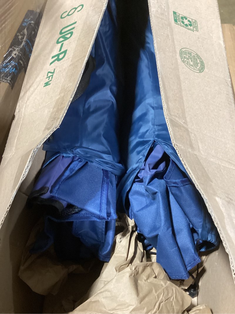 Condition photo showing Good Condition for (2 pack) ozark trail oversized relax plush chair with side table, blue