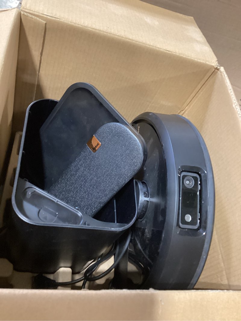 Condition photo showing As Is for irobot roomba plus 504 vac robot vacuum with autoempty dock - superior power-lifting suction, anti-tangle dual rubber brushes, perfect for pet hair, self-empties for 75 days, avoids obstacles, lidar