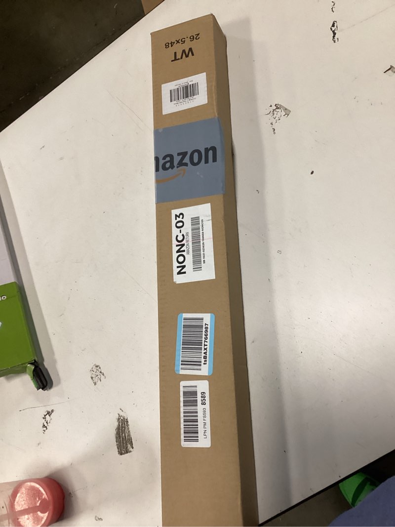Condition photo showing New/Like New for lazblinds cordless white 1" room darkening vinyl mini blinds, 20" w x 36" h horizontal window blinds for home, cordless shades for indoor windows white 20"w x 36"h