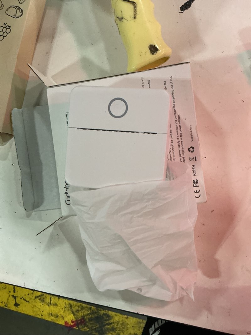 Condition photo showing New/Like New for cudinham print pods mini printer, sticker printer with 10 rolls thermal printing paper, inkless pocket printpod for phone, impresora portátil for notes, diy, compatible with ios & android (white)