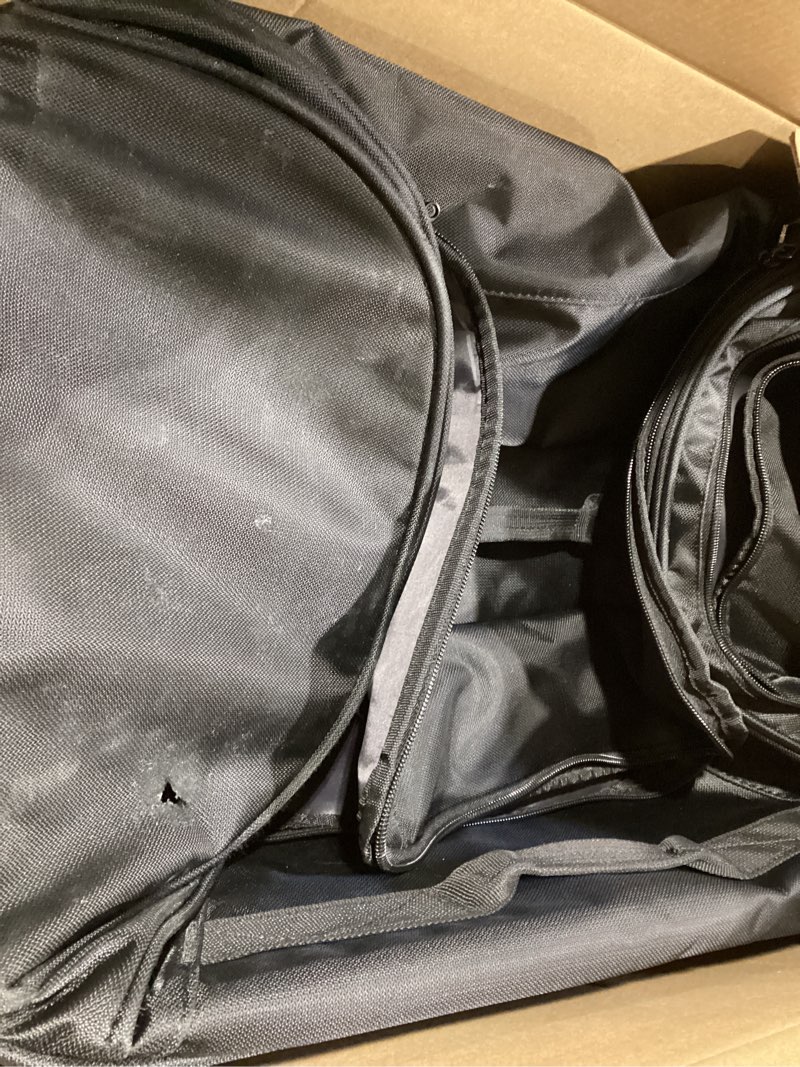 Condition photo showing As Is for Samsonite Andante 2 Wheeled Duffel Bag – 22-Inch Durable Rolling Luggage with Inline Skate Wheels, Push-Button Handle & Spacious Compartments – Travel-Friendly and Lightweight - All Black 22-Inch All Black