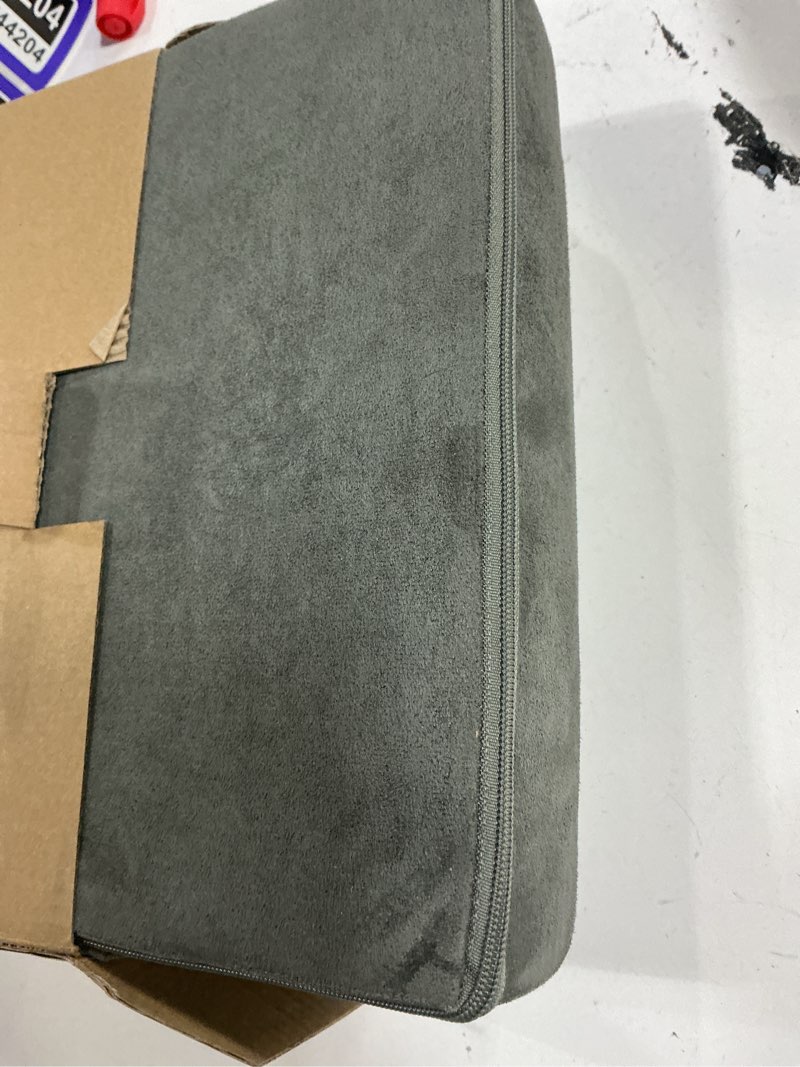 Condition photo showing New/Like New for kdd tablet pillow stand, multi-angle viewing ipad holder for lap, bed and desk, foldable soft pad dock with stylus mount compatible with ipad pro 12.9, 10.5, 11, air, mini, phones, books, e-reader grey