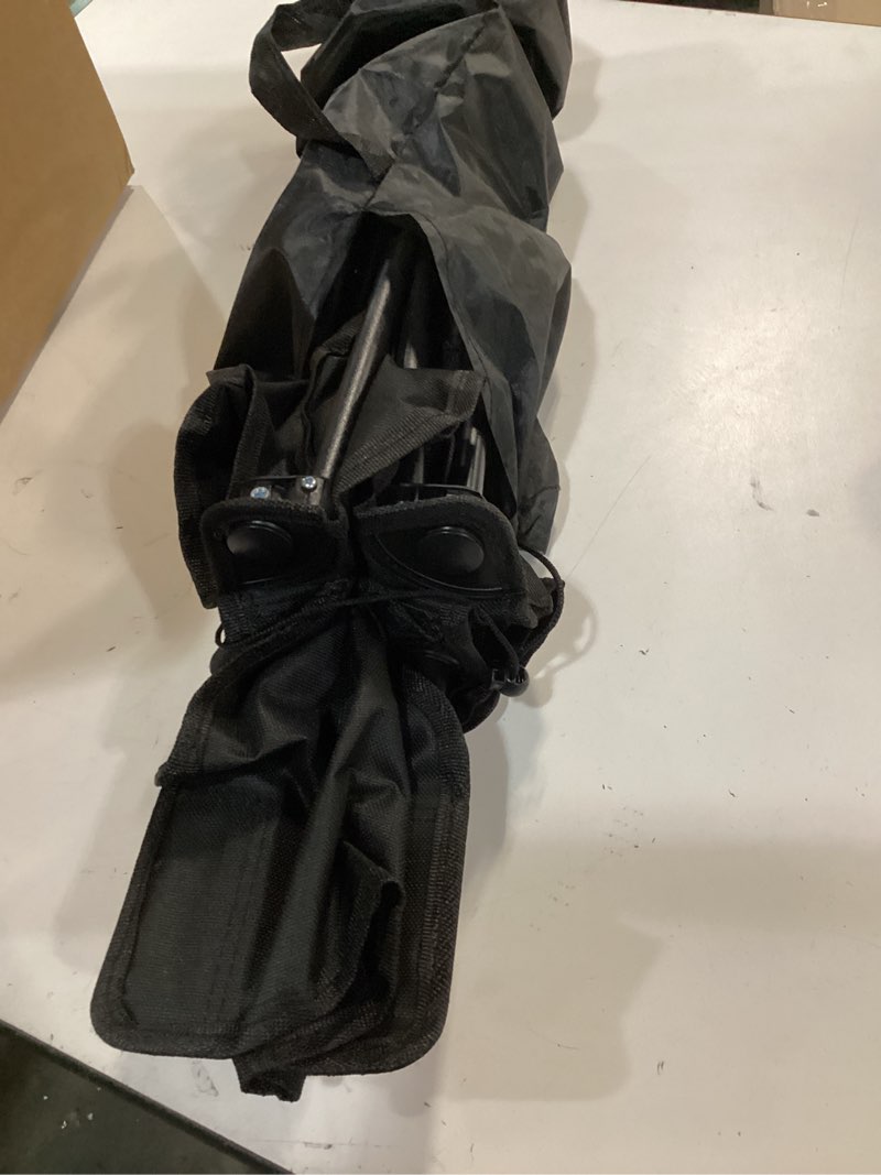 Condition photo showing Good Condition for Folding Camping Chair, Portable Outdoor Backpacking Chair for Fishing, Hiking, Picnic, Camping, Beach, Lawn, Concert, Ultralight Compact Camping Chair with Carry Bag, 23"D x 14.2"W x 14.2"H (Black)