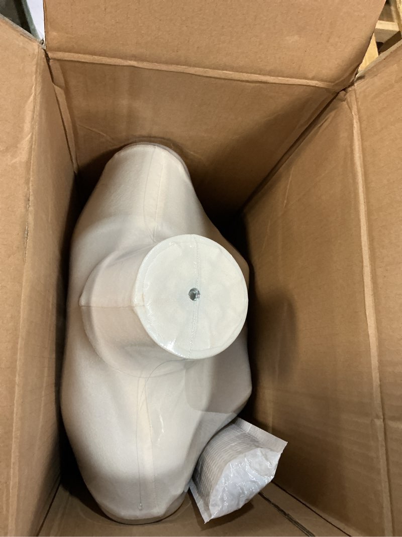 Condition photo showing Good Condition for sharewin mannequin torso dress form 40.55-73.23 inch height adjustable female model display mannequin body with metal bracket and rectangular base for sewing dressmakers dress jewelry display, beige