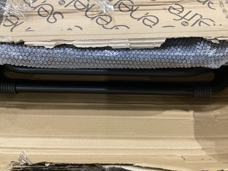 Condition photo showing New/Like New for SereneLife Outdoor Zero Gravity Lounge Chair 2 Pack – Reclining Chairs with Padded Headrest, Detachable Side Table, Cup Holders, Steel Frame and Textilene Fabric for Patio, Camping & Garden (Gray) 2 Gray Chairs