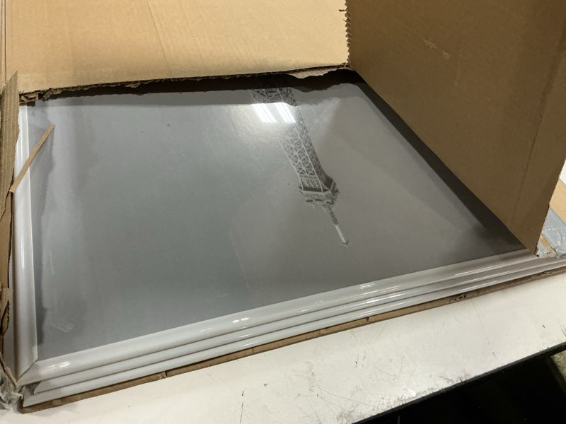 Condition photo showing Good Condition for upsimples 20x30 picture frame white 3 pack, scratch-proof poster frames 20 x 30 for photo gallery - slide-in strips, horizontal or vertical wall mounting white 20x30