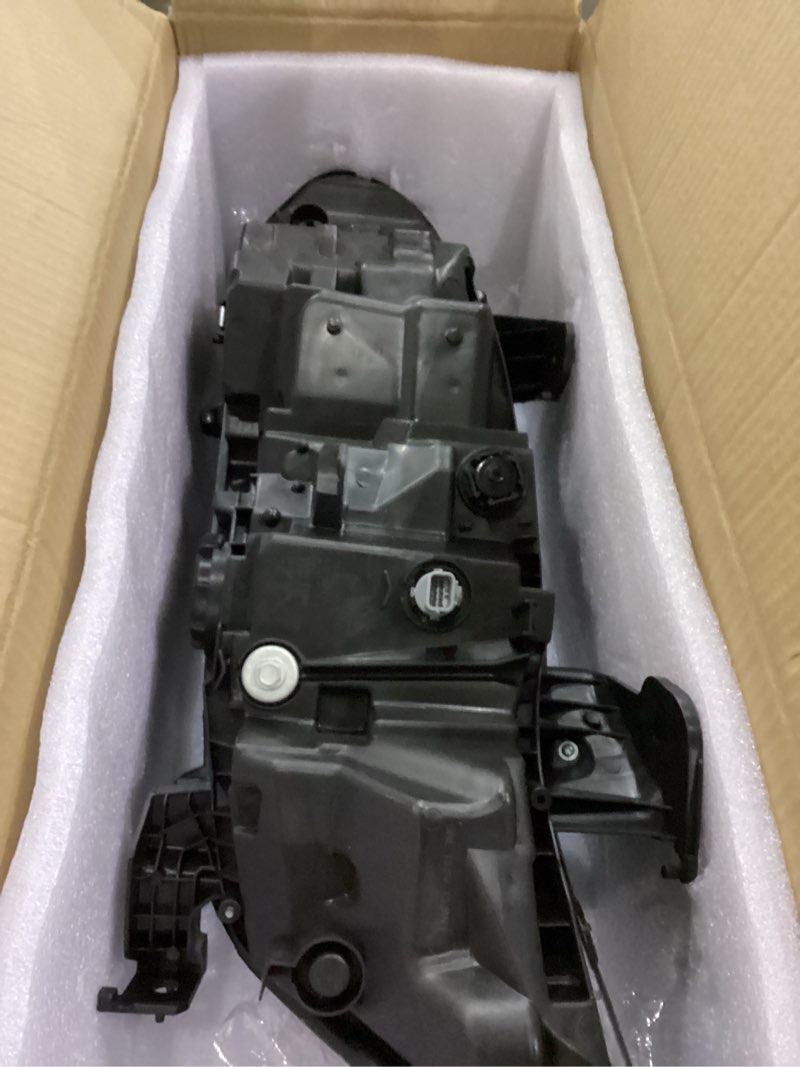 Silscvtt Headlight Assembly Replacement for Accord 2018-2021 Housing Chrome Lamp Set Passenger Side 