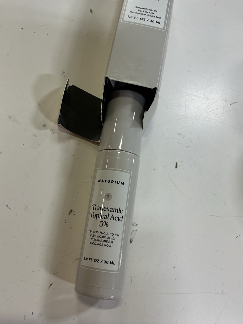 Condition photo showing Good Condition for naturium tranexamic topical acid 5%, face & skin care, with kojic acid, niacinamide & licorice root, 1 oz 1 fl oz (pack of 1)